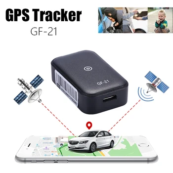 GF-21 Мини GPS Тракер, Авто Локатор Авто Тракер Преносим GPS Чрез Сателитно Проследяване на Местоположението на Устройството Тракер, Аларма GF 07 GF 22