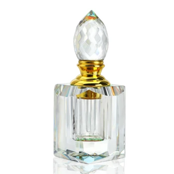 H & D 3 мл, многократно кристал флакон за парфюм, празно, прозрачно, ограненный кристали флакон за парфюм за пътуване