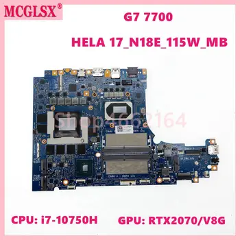 HELA 17_N18E_115W_MB С процесор i7-10750H RTX2070-V8G GPU дънната Платка за лаптоп Dell G7 7700 дънна Платка за лаптоп КН 06YKK0