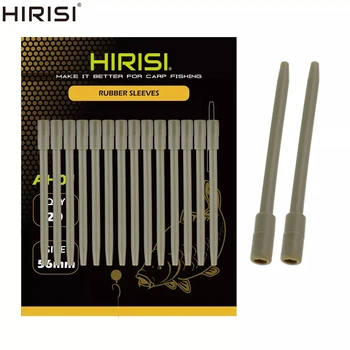 Hirisi 20pcs 56 мм, Меки гумени рибарски ръкави за защита от entanglements, за улов на шаран, линейна олово тръба AH011