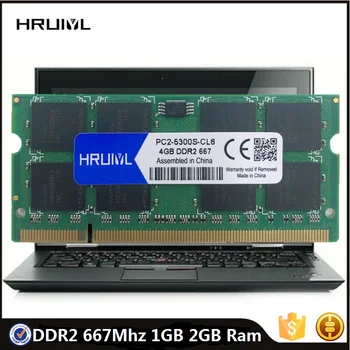 HRUIYL DDR2 667 Mhz, 1 GB, 2 GB оперативна памет 200Pin 1,8 В PC2-5300 За Лаптоп Модул Памет SDRAM sodimm памет на Лаптопа Двоен Memoria Овни