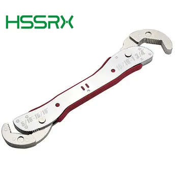 HSSRX Регулируема Универсален Ключ Тръбен Гаечен Ключ С Отворен Край Набор от Гаечных Ключове От Високо Стомана Snap N Grip Инструмент За Вик Ръчни инструменти 9-45 мм