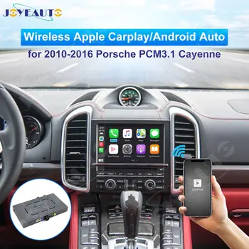 JOYEAUTO Безжичен kit Apple CarPlay Android Auto за 2010-2016 Porsche Cayenne 958 957 GTS PCM3.1 Огледало за възпроизвеждане в колата-Линк