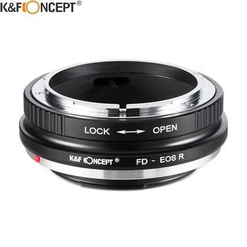 K& F Concept Обектив FD-EOS R на РР за обектива на камерата EOS R Преходни Пръстен за обектива Canon FD, за корпуса на фотоапарата Canon EOS R5 R6 RP