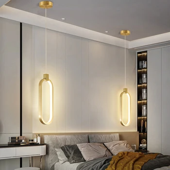 Led модерен окачен лампа, Окачена лампа за таван, прикроватной нощни шкафчета, всекидневна, таван, минимализъм, скандинавски декор за дома, лампа