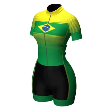 Macaquinho Ciclismo Feminino Лятна велосипедна фланелка за триатлон Мтб Skinsuit Джърси гащеризон Бразилия Безплатна доставка