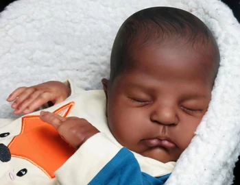 NPK 20 инча, вече боядисана, готова кукла Reborn Baby Remi спи на детето, 3D картина с по-видими венами