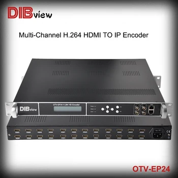 OTV-EP24 Радиотелевизионное излъчване на 24 канал HDMI в H. 264 HD IP енкодер, конвертор HDMI и в АСИ Обзавеждане за директно излъчване