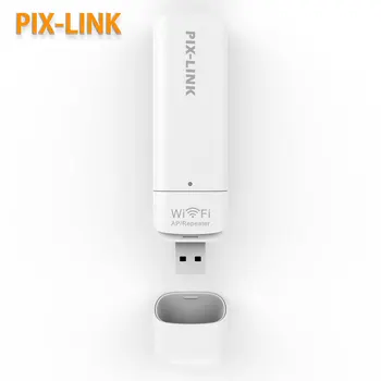 PIX-LINK 300mbps USB Мрежова карта Wi-Fi Ретранслатор/точка за достъп Wi-Fi ретранслатор Усилвател RJ 45 порт Безжичен удължител усилвател UE03