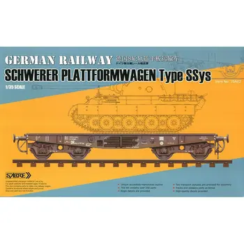SABRE 35A02 1/35 Немска железопътна Schwerer Plattformwagen тип SSys - комплект мащабни модели