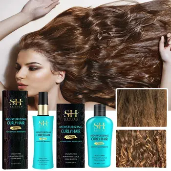 Sevich Грижи за къдрава коса За полагане на Хидратиращ спрей за коса Средство За стилизиране на Къдрици Natural Enhancing Boost Hair, Hair 100ML Boun T2S9