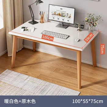 SH 2023 година Aoliviya Официален нов лесен бюро с прическа от масивна дървесина, студентски desk, лесен офис, домашен настолен компютър, спалня