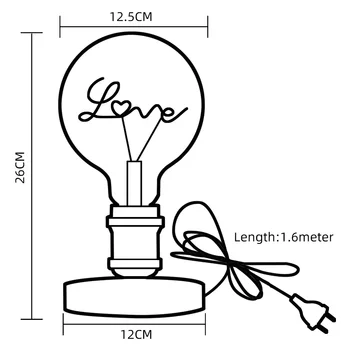 TIANFAN Индивидуални Led Edison G125 4 Вата С регулируема яркост 110 На 220v E27 Реколта Декоративни Лампи