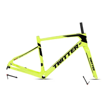 TWITTER ГРАВИЙНО-Дискова велосипедна рамка carbon T800 XC Fábrica de ultraleves за оф-роуд без атакадо карбоновая велосипедна рамка набор от рамки за гравийного наем