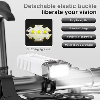 USB зареждане на Фенерче, Нощен велосипеден фенер супер ярки led лампа за къмпинг на открито, лампа за палатка, водоустойчив авариен лампа