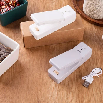 USB зарядно устройство за запечатване на пластмасови продукти мини-нагревательная машина за запечатване на пакети картофен чипс, скоба за кухненски инструмент, отопление скоба