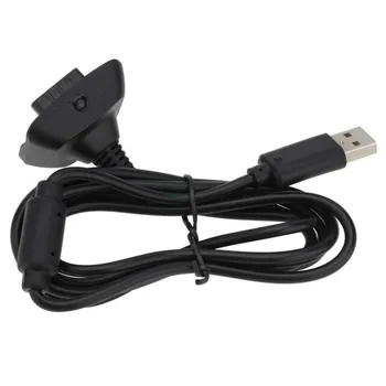 USB кабел за зареждане на безжичен контролер Xbox 360, джойстик, блок за захранване, кабел за зарядно устройство, слот кабели