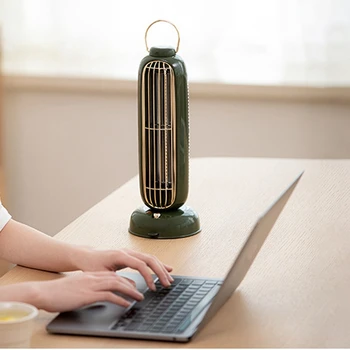 USB-кула вентилатор, батерия 3600 mah, която се презарежда ароматерапевтични кула вентилатор без листа, преносим настолен охладител на въздуха за домашен кабинет