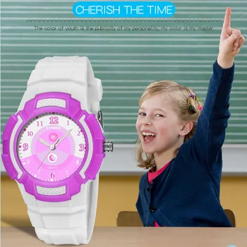 UTHAI CQ13 Детски Спортни Кварцови Часовници За момичета, Детски часовници за момчета, ръчни часовници reloj, водоустойчив до 50 метра, Розово, Синьо