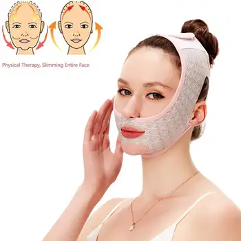 V-образна маска за лице, подтягивающая линия на лицето, отстраняване на бръчки, превръзка за отслабване, стягащ двойна брадичка, инструменти за грижа за бузките, средства за грижа за кожата