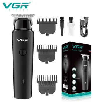 VGR Машина за подстригване, професионален тример за коса, акумулаторна машина за подстригване на коса, безжични електрически машинки за стригане T9 за мъже V-933