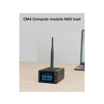 Waveshare CM4-NAS -Двустепенна домакин NAS с 2-инчов LCD екран SPI за изчислителен модул Raspberry Pi CM4 (без CM4) -штепсельная вилица САЩ