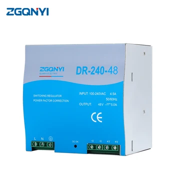 ZGQNYI DR-240-48 Източник на 48 На DIN-шина Led Импулсно Захранване С Высокоточным Изход, Използван за Медицински устройства