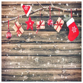 ZHISUXI Коледен фон, подпори за рожден ден, детски зимен фон за снимки, украса на камината, дървета, детски фонове KUCUN-03