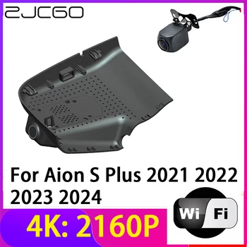 ZJCGO 4K 2160P Dash Cam DVR Автомобилна Камера, 2 Обектива Записващо устройство, Wifi Нощно Виждане за Aion S Plus 2021 2022 2023 2024