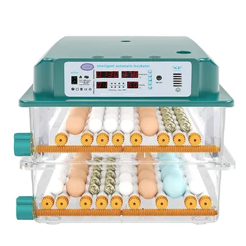 Автоматичен контрол на температурата инкубатор за пилета на пъдпъдъчи яйца, Контрол на влажността 120 яйца от Инкубатор за земеделските патица яйца