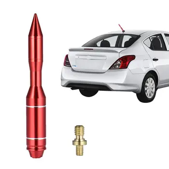 Автомобилна антена-куршум за камион, универсална подмяна на мачтата на антената за кола, оптимизация на приемане на FM/AM, водоустойчива защита от кражба, е лесно