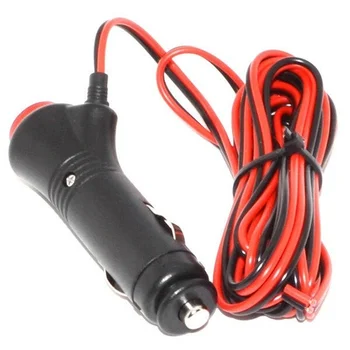 Автомобилни кабелна захранващ кабел, щепсел запалка, запалка, с ключ за осветление ленти, кабел 1,5 м 