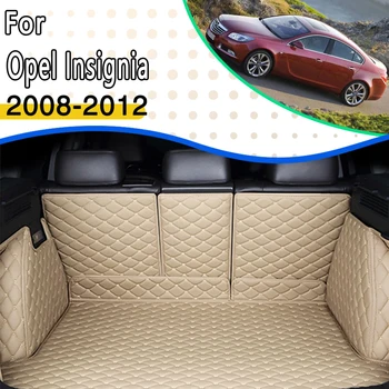 Автомобилни Постелки за Задния Багажник на Opel Insignia G09 Mk I 2008 2009 2010 2011 2012 5 места, Кожена Тава Килим Мръсотия автоаксесоари Интериор