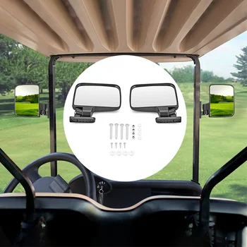 Аксесоари UTV, огледала за голф-кара, сгъване странично огледало за обратно виждане, гъвкава настройка за клубни коли, каруци Yamaha Zone