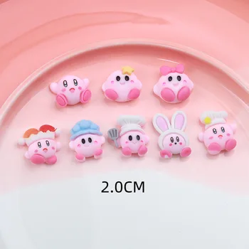Аниме аксесоари Sanrio Сладък Kirbys Калъф за телефон Декорации Diy смола кръпка Материал за опаковане Kawaii Творчески сладък подарък за рожден ден