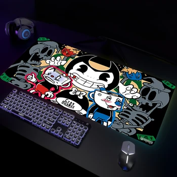 Аниме подложка за мишка C-Cupheads Подложка за мишка за геймъри, игрови аксесоари, килим на кабинета, подложка за офис компютър, бюро, подложка за клавиатура, индивидуален дизайн