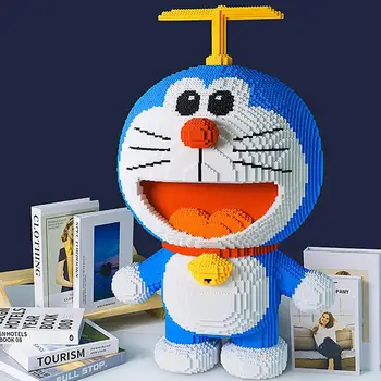 Аниме Строителни блокове Doraemons Творчески мультяшные Красиви Бижута и Аксесоари Пъзел за Сглобяване на играчки Kawai подарък за рожден ден