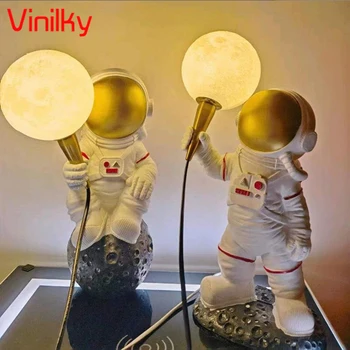 Астронавт на Луната led монтиран на стената лампа Съвременни творчески настолни лампи нощно шкафче за спалня кабинет Декор на Фона стенни тела Нови