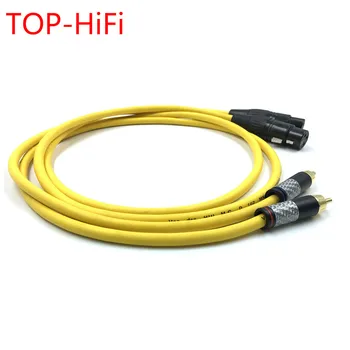 Аудио кабел TOP-HiFi Pair type-4 с XLR връзка с RCA, кабел 2RCA с жак 2XLR с жак VDH Van Den Hul 102 MK III