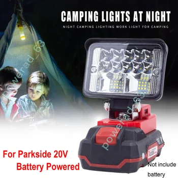 Безжична led работна лампа за Lidl Parkside X20V с Литиево-йонна батерия, Преносим външен лампа (не включва батерия)