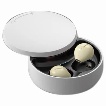 Безжични слушалки Mini X21S Bluetooth 5.0 с калъф за безжично зареждане, невидима слушалка Mini Bluetooth в цвета на кожата