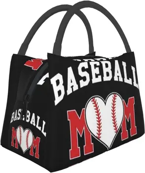 Бейзболна мама Изолиран обяд-бокс, чанта-хладилник, чанта-тоут, чанта-органайзер за жени, термосумка за Bento, за работа, на училище, на пикник, пътуване