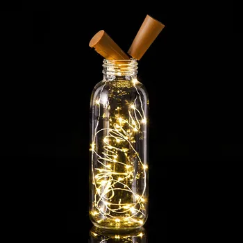 Вечерни меден проводник на светлина led страхотна лампа Празнична украса лампа за бутилки вино струнни лампа за коледната градина 10 бр. Сватбен декор