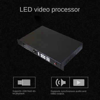 Видеопроцессор Ams-Mvp300s Sdi Интерфейс DVI VGA CV Вход Поддръжка на карти изпращане на Linsn Контролер led дисплей Британски щепсел