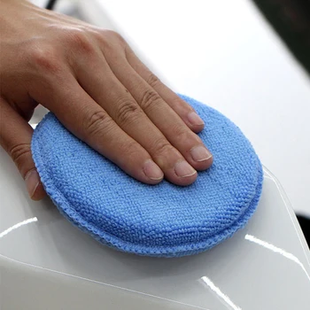 Восъчни апликатори от ультрамягкой микрофибър, гъба за автоматично обяснения, карета перална кръгла гъба за почистване на автомобила