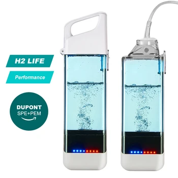 Генератор на водород, чаша за вода, филтър, йонизатор, преносима бутилка за вода, обогатена с водород, супер антиоксиданти, ORP, бутилка за производство на водород 350 мл