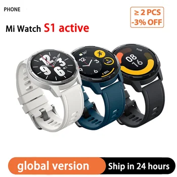 Глобалната версия на Mi Watch S1 Активни Умен Часовник AMOLED Дисплей 5ATM Водоустойчив Сърдечен ритъм Bluetooth Отговор На Предизвикателството са оригинални Часовници