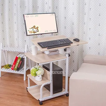 Голям размер на Настолен компютър часа Регулируема подвижна портативен бюрото за вашия лаптоп Въртящи малка странична масичка за лаптоп, може да повиши стои маса