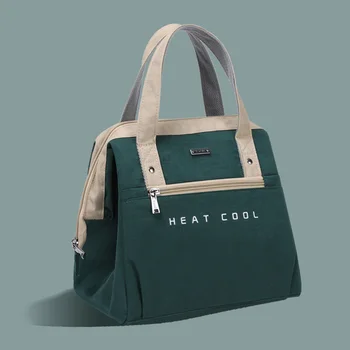 Голяма чанта за обяд, дамски водоустойчив, лаконичная, удобна, пресни чанти-охладители, термална кутия за закуска, преносима чанта за пикник за пътуване