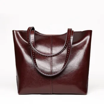 Дамски чанти през рамо от волска кожа, естествена кожа, големи дамски кожени чанти, дамски чанти-тоут, дизайнерска луксозна чанта на известната марка 2022